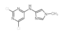 2,6-DICHLORO-N-(1-METHYL-1H-IMIDAZOL-4-YL)PYRIMIDIN-4-AMINE Structure