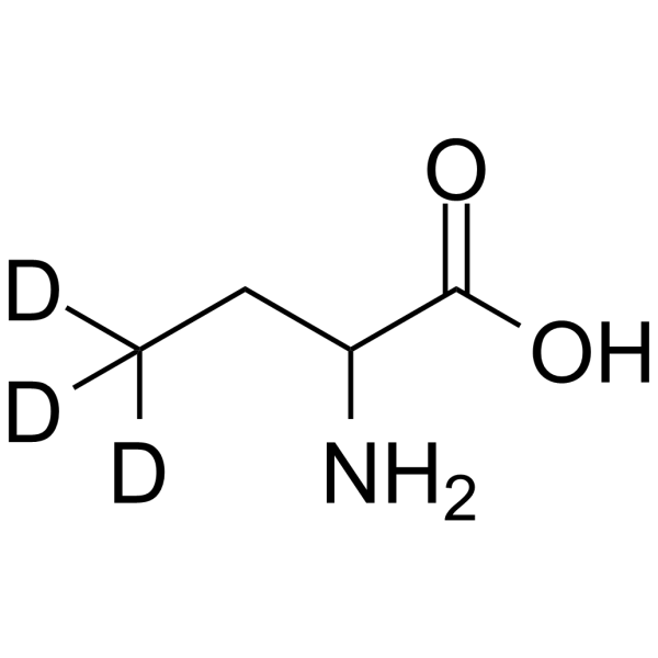 (Rac)-2-Aminobutyric acid-d3 Structure