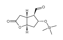 (1S*,5R*,6R*,7R*)-7-trimethylsilyloxy-3-oxo-2-oxabicyclo[3.3.0]octane-6-carbaldehyde Structure