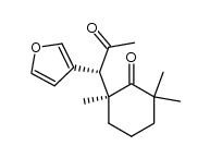 (1'RS,2SR)-2,6,6-trimethyl-2-[1'-(3-furyl)-2-oxopropyl]cyclohexanone结构式