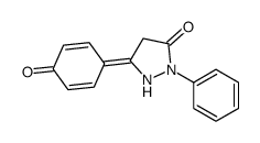2,4-二氢-5-(4-羟基苯基)-2-苯基-3H-吡唑-3-酮结构式