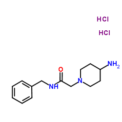 2-(4-amino-1-piperidyl)-N-benzyl-acetamide;dihydrochloride结构式