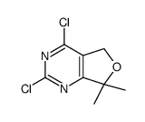 2,4-二氯-7,7-二甲基-5,7-二氢呋喃并[3,4-d]嘧啶结构式