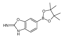6-(4,4,5,5-四甲基-1,3,2-二噁硼烷-2-基)-2-苯并噁唑胺结构式