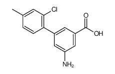 3-amino-5-(2-chloro-4-methylphenyl)benzoic acid Structure