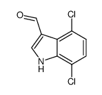4,7-dichloro-1H-indole-3-carboxaldehyde Structure