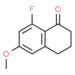 8-氟-6-甲氧基-3,4-二氢萘-1(2H)-酮结构式