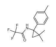 N-[2,2-dimethyl-1-(4-methylphenyl)-1-cyclopropyl]trifluoroacetamide结构式