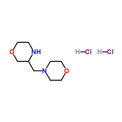 3-(4-Morpholinylmethyl)morpholine dihydrochloride Structure