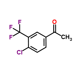 4'-氯-3'-(三氟甲基)乙酰苯结构式
