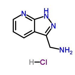1-(1H-Pyrazolo[3,4-b]pyridin-3-yl)methanamine hydrochloride (1:1) Structure