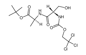 N-2,2,2-trichloroethyloxycarbonyl-seryl-alanine tert-butyl ester Structure