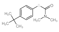 Carbamothioic acid,dimethyl-, S-[4-(1,1-dimethylethyl)phenyl] ester (9CI)结构式