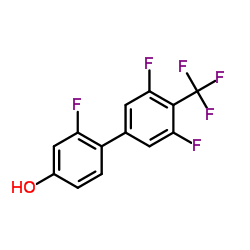 2,3',5'-Trifluoro-4'-(trifluoromethyl)-4-biphenylol Structure