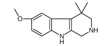 6-methoxy-4,4-dimethyl-1,2,3,9-tetrahydropyrido[3,4-b]indole Structure