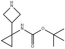 N-[1-(氮杂环丁烷-3-基)环丙基]氨基甲酸叔丁酯结构式