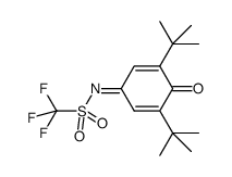 N-trifluoromethylsulfonyl-2,6-di-tert-butyl-1,4-benzoquinone monoimine Structure