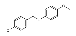 (1-(4-chlorophenyl)ethyl)(4-methoxyphenyl)sulfane结构式