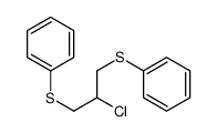 (2-chloro-3-phenylsulfanylpropyl)sulfanylbenzene结构式