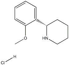 (S)-2-(2-甲氧基苯基)哌啶盐酸盐结构式