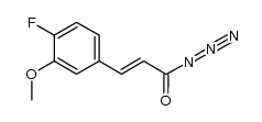 (E)-3-(4-fluoro-3-methoxyphenyl)acryloyl azide结构式