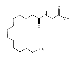N-肉豆蔻酰甘氨酸结构式