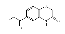 6-氯乙酰基-2H-1,4-苯并噻嗪-3(4H)-酮结构式