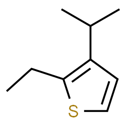 Thiophene, 2-ethyl-3-(1-methylethyl)- (9CI)结构式