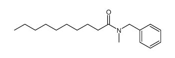 N-benzyl-N-methyldecanoic acid amide结构式