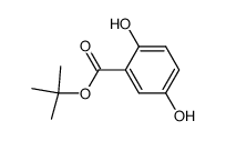 Benzoic acid, 2,5-dihydroxy-, 1,1-dimethylethyl ester structure