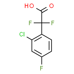 2-(2-氯-4-氟苯基)-2,2-二氟乙酸结构式