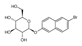 6-bromo-2-naphthyl-beta-d-glucopyranoside Structure