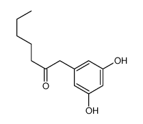1-(3,5-dihydroxyphenyl)heptan-2-one结构式