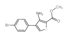 METHYL 3-AMINO-4-(4-BROMOPHENYL)THIOPHENE-2-CARBOXYLATE Structure