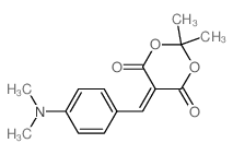1,3-Dioxane-4,6-dione,5-[[4-(dimethylamino)phenyl]methylene]-2,2-dimethyl-结构式