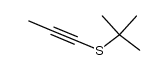 1-[(1,1-Dimethylethyl)thio]-1-propyne结构式