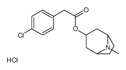 (8-methyl-8-azabicyclo[3.2.1]octan-3-yl) 2-(4-chlorophenyl)acetate,hydrochloride Structure