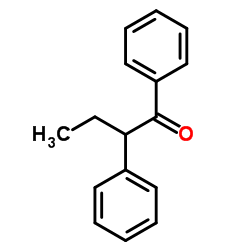 1,2-Diphenyl-1-butanone Structure