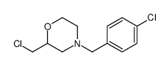 4-(4-氯苄基)-2-氯甲基吗啉结构式