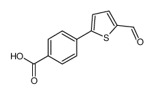 4-(5-甲酰基-噻吩-2-基)-苯甲酸结构式