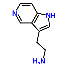 2-(1H-吡咯并[3,2-c]吡啶-3-基)乙胺结构式