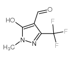 5-羟基-1-甲基-3-(三氟甲基)-1H-吡唑-4-甲醛结构式
