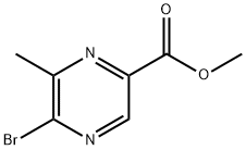 5-溴-6-甲基吡嗪-2-羧酸甲酯结构式