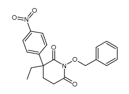 1-benzyloxy-3-ethyl-3-(4-nitrophenyl)piperidine-2,6-dione Structure