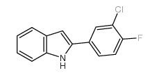 2-(3-氯-4-氟苯基)吲哚结构式