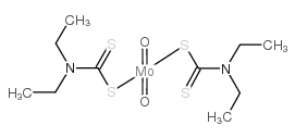 Molybdenum,bis(N,N-diethylcarbamodithioato-kS,kS')dioxo-, (OC-6-21)-结构式
