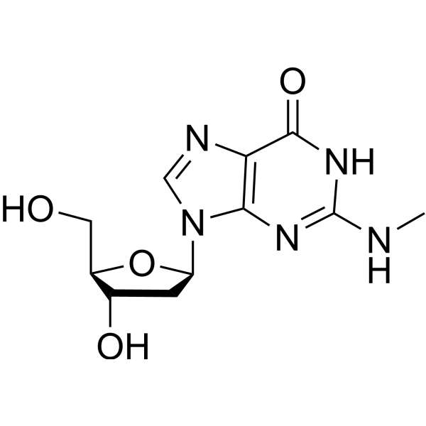 2′-脱氧-N2-甲基鸟苷结构式
