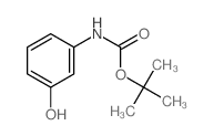 3-羟基苯基氨基甲酸叔丁酯结构式