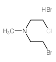 DIETHYLAMINE, 2-BROMO-2-CHLORO-N-METHYL-, HYDROBROMIDE Structure