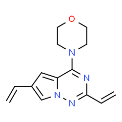 4-{2,6-二乙烯基吡咯并[2,1-f] [1,2,4]三嗪-4-基}吗啉结构式